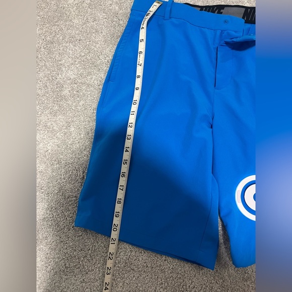 Nike Men's Vibrant Blue Flat Front Shorts - Picture 5 of 8